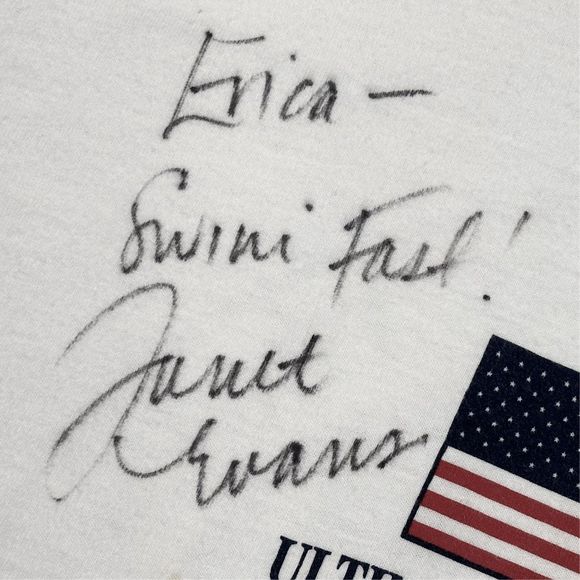 Speedo Ultimate Technique Swim Meet x Olympic Gold Medalist Janet Evans Tee - S - Picture 3 of 7